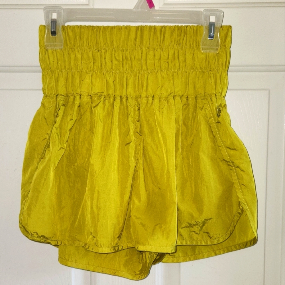 Free People Movement The Way Home Yellow Large Shorts